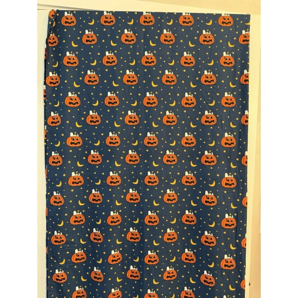 BERKSHIRE~Peanuts‎ Snoopy Pumpkin Twin Flat Sheet Bedding